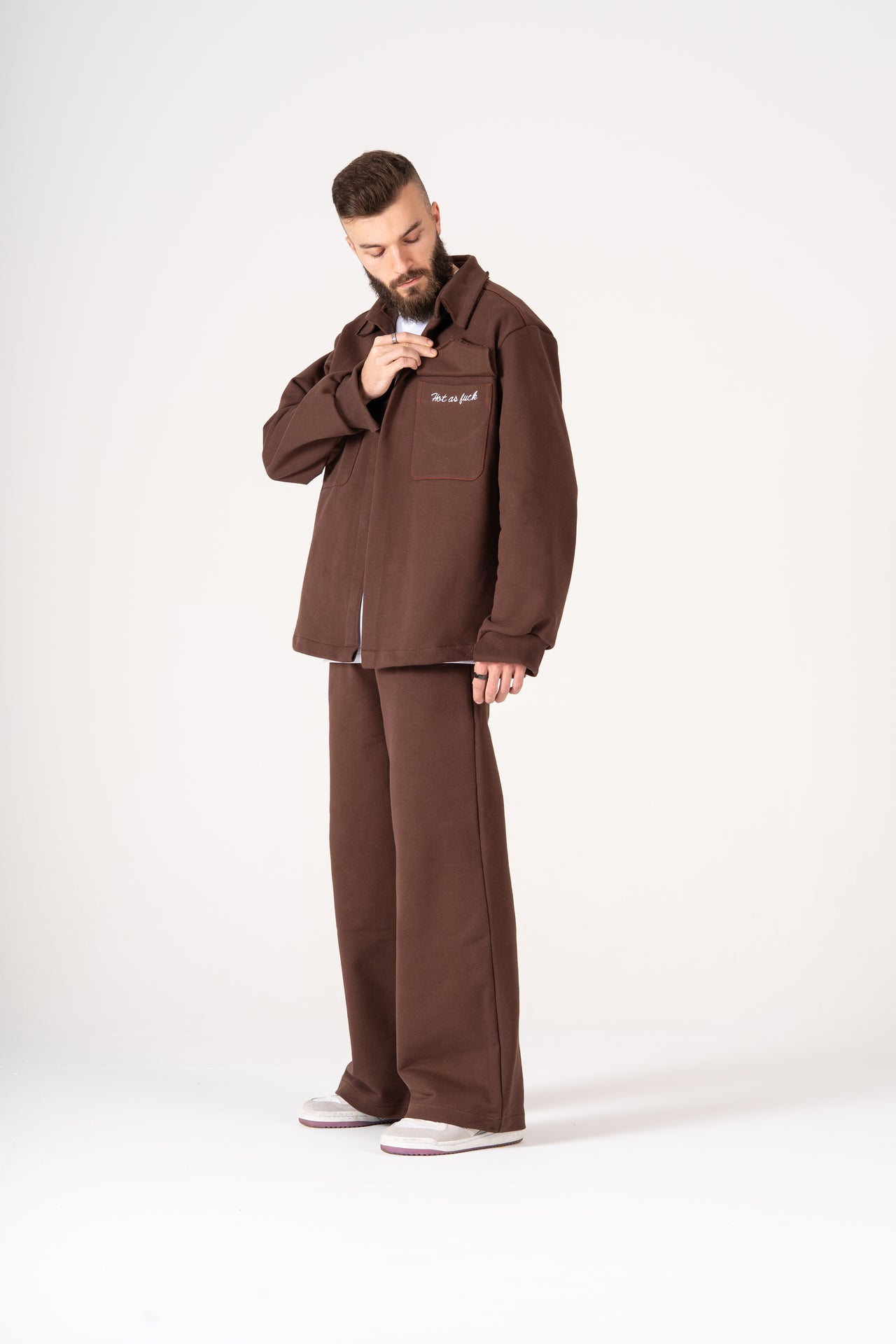 SHIRT HEAVY 470 BROWN MEN