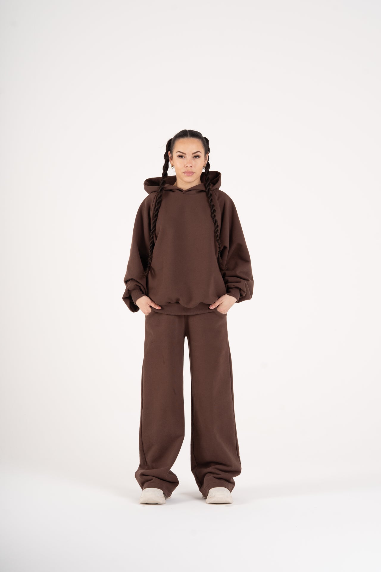 HOODIE HEAVY 470 BROWN