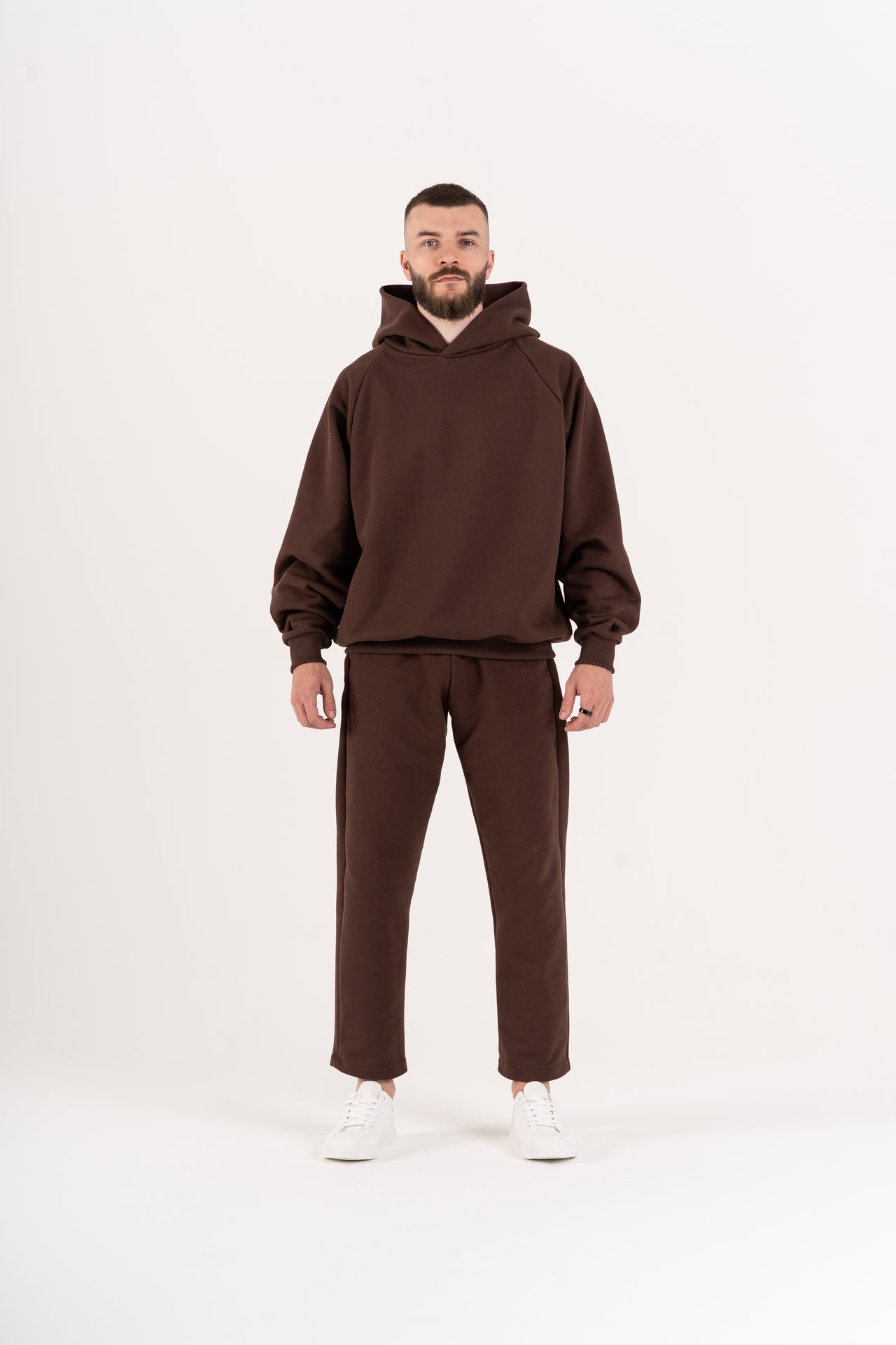 HOODIE HEAVY 470 BROWN MEN