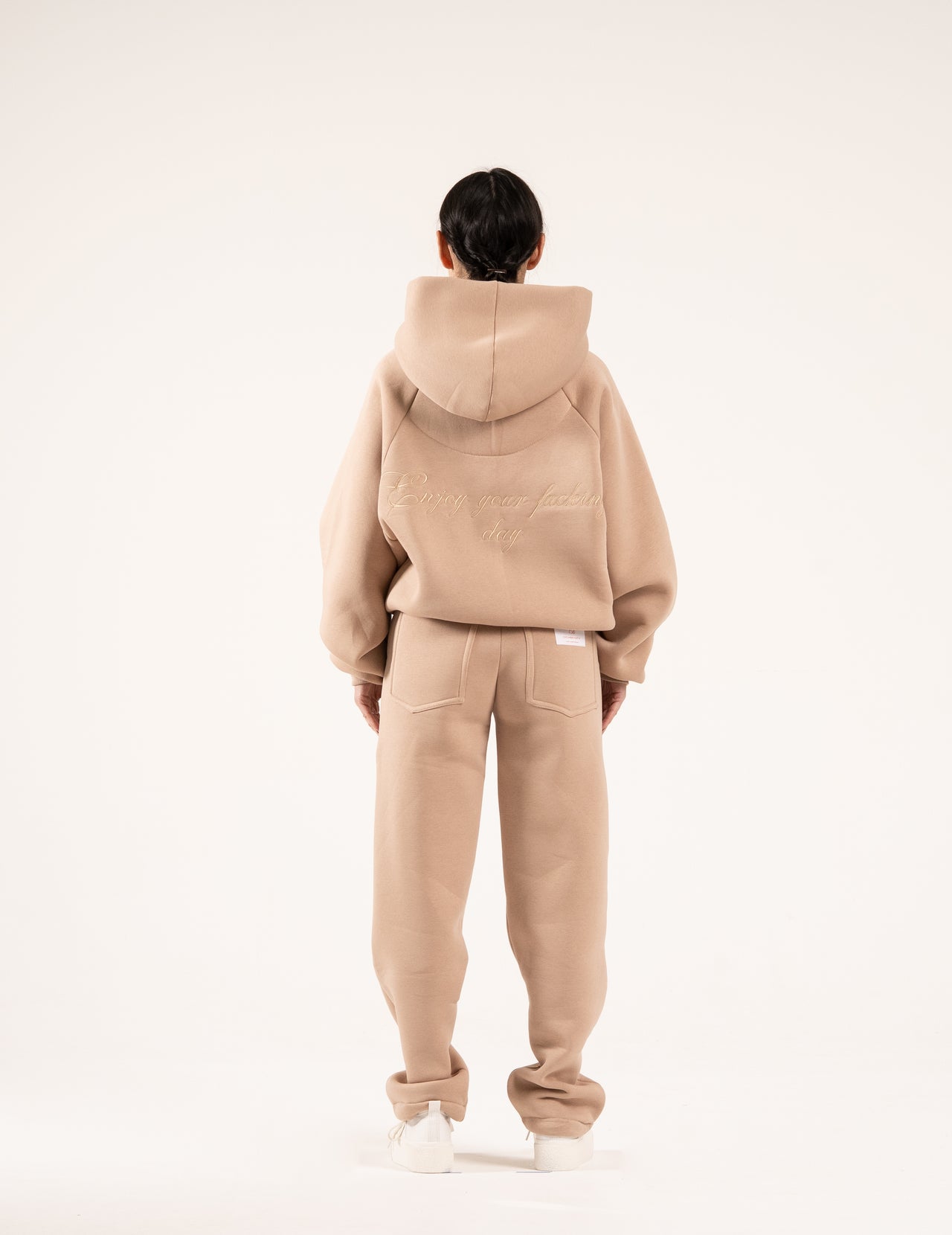 HOODIE ENJOY BEIGE WOMEN