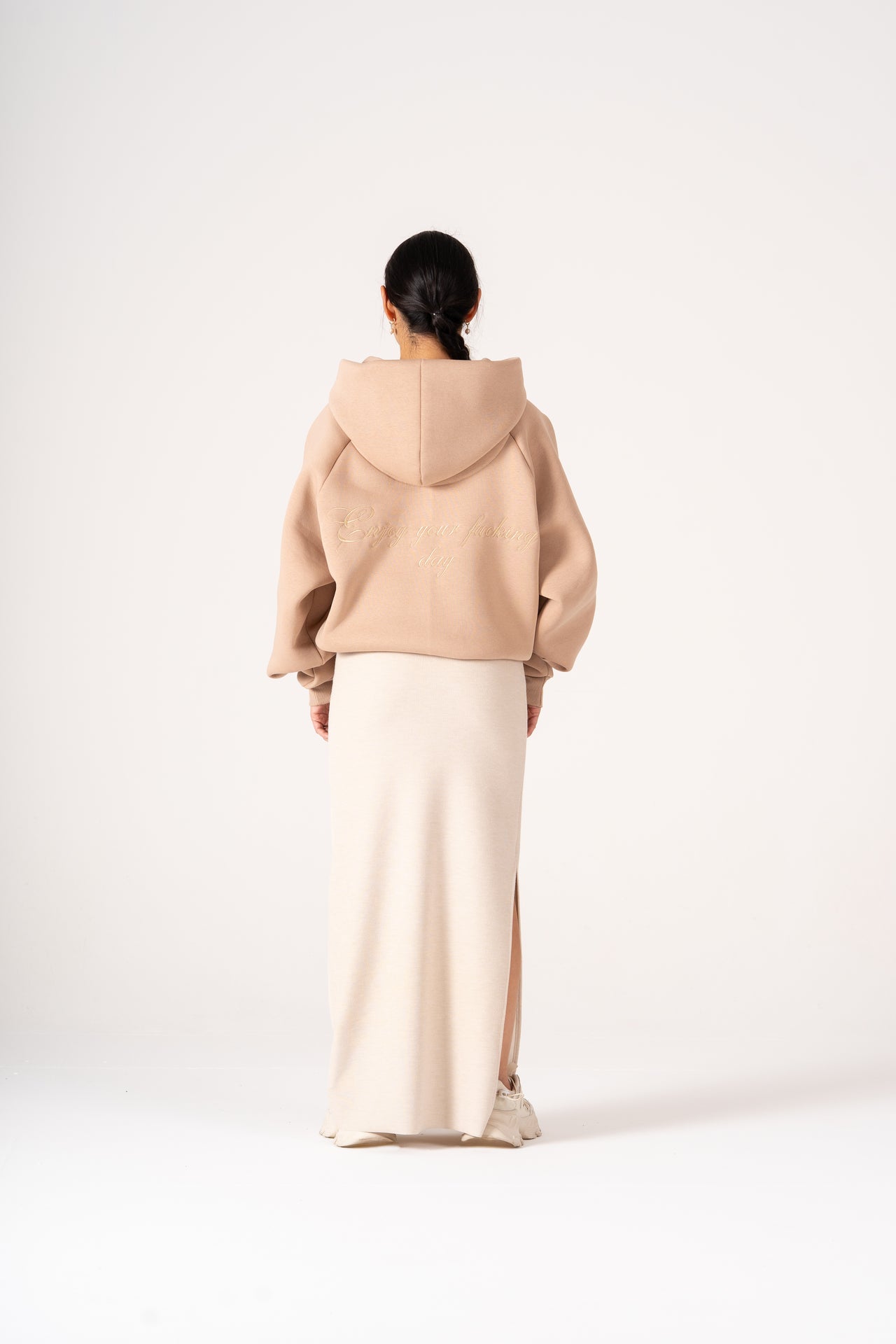 HOODIE ENJOY BEIGE WOMEN