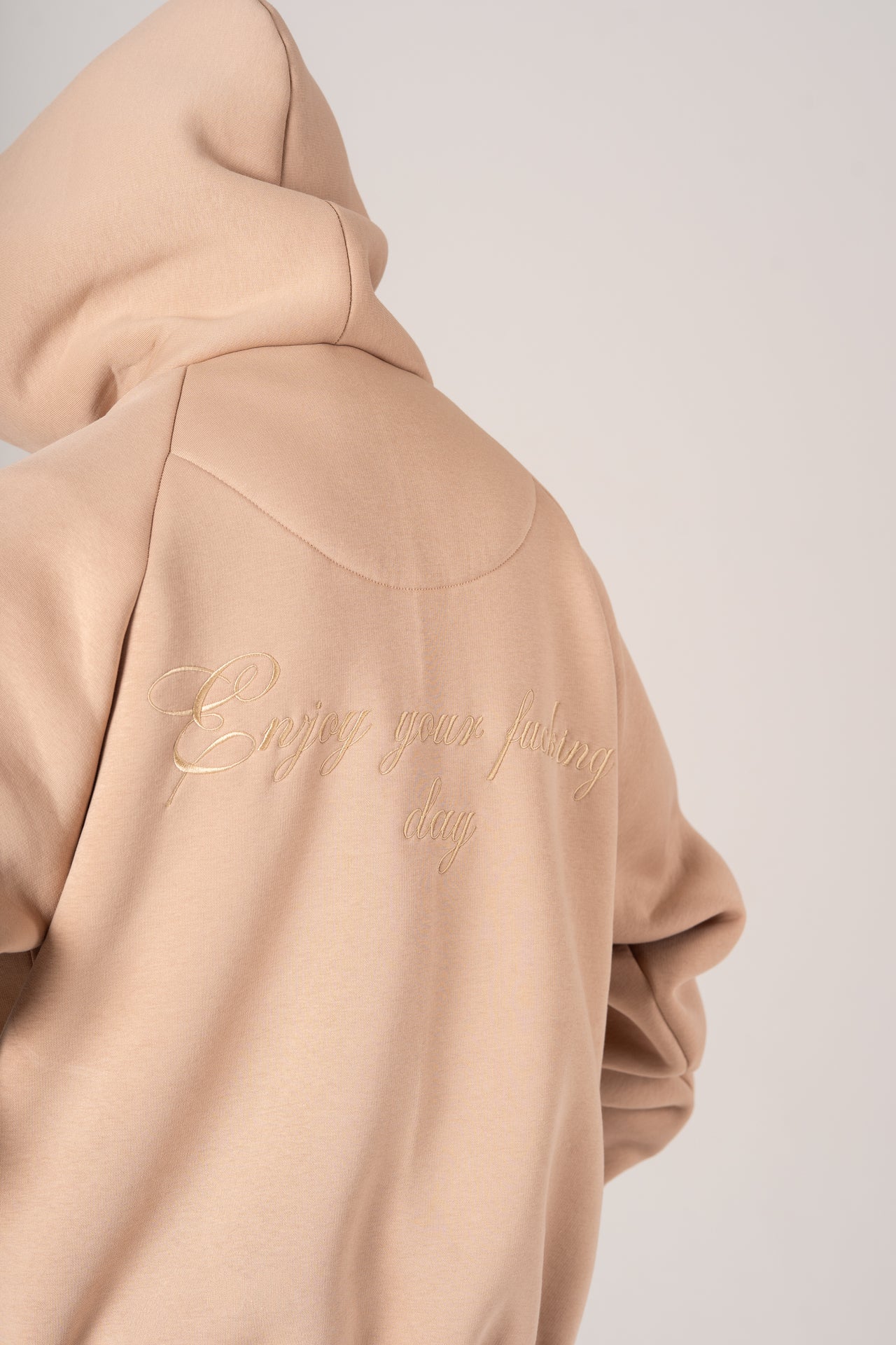 HOODIE ENJOY BEIGE MEN